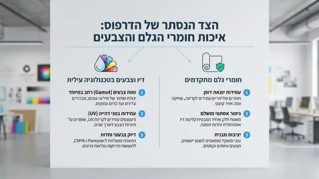 הדפסה איכותית בפורמט רחב על גלילי ויניל